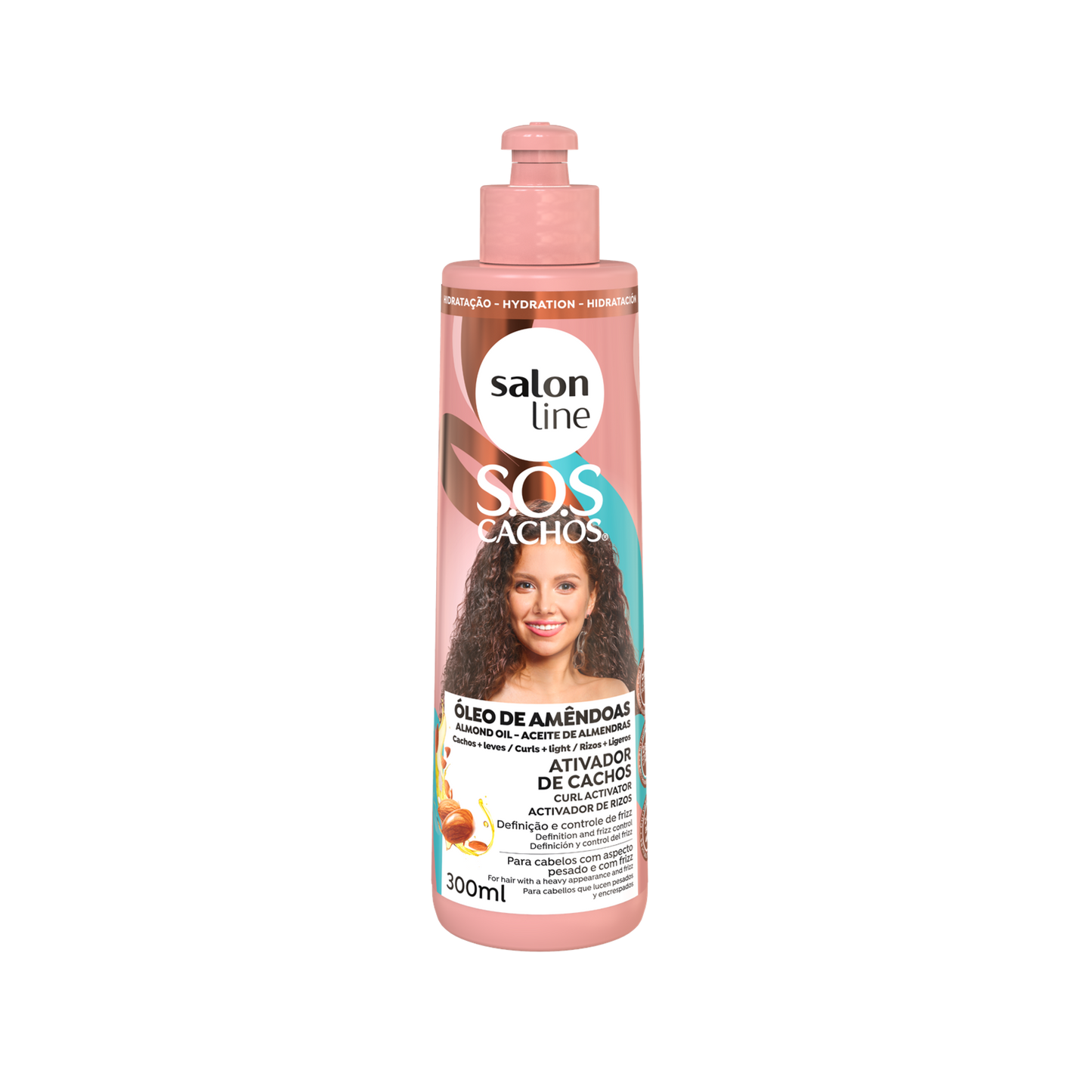 SOS Cachos Oleo Amendoas Ativador, Haarcreme, Salon Line, 300ml