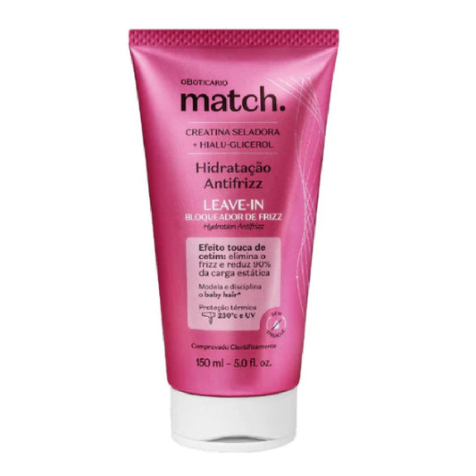 Antifrizz Bloqueador Leave-in Match, Haarcreme, Boticario 150ml