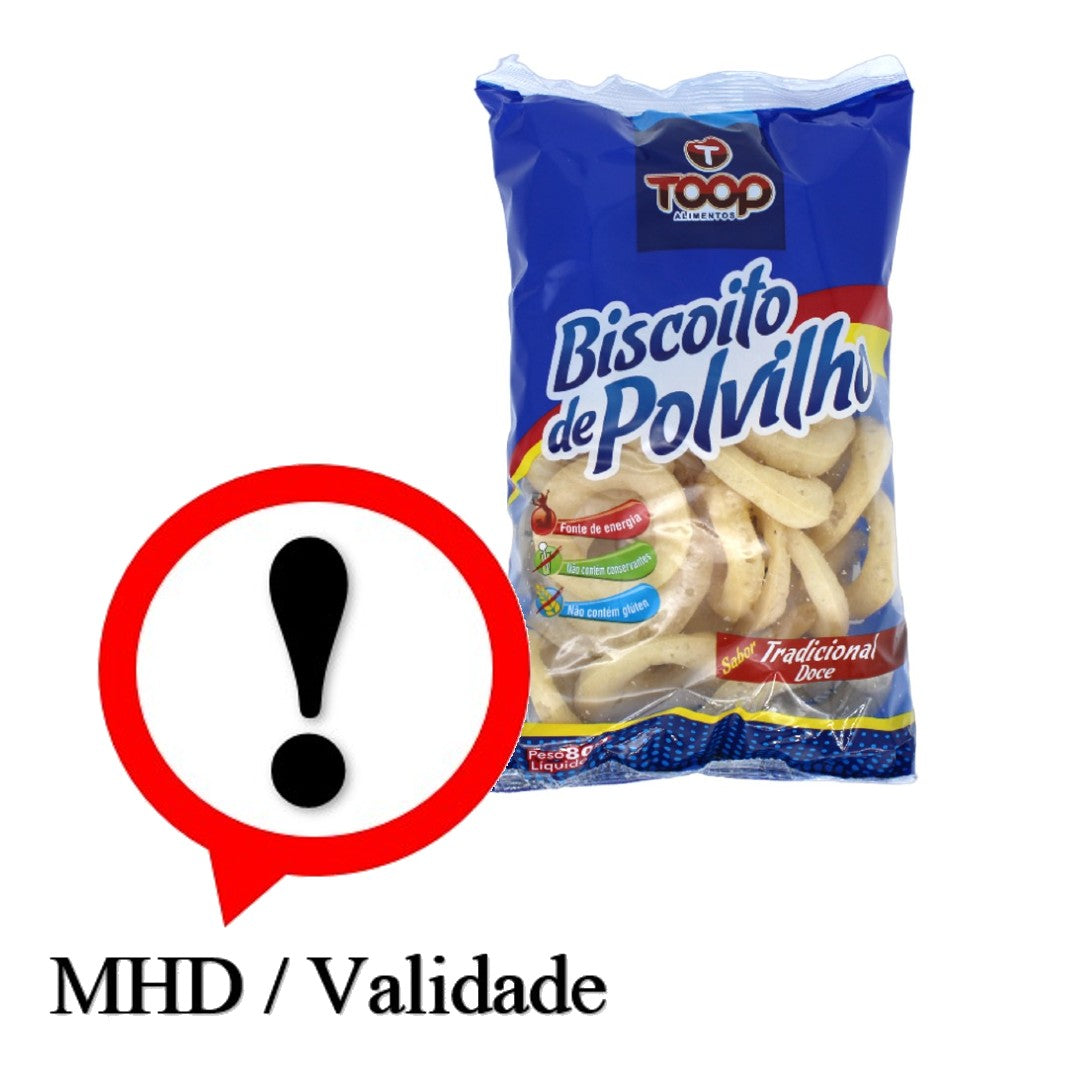Biscoito Polvilho Doce, Maniok Chips Süss, TOOP, 80g