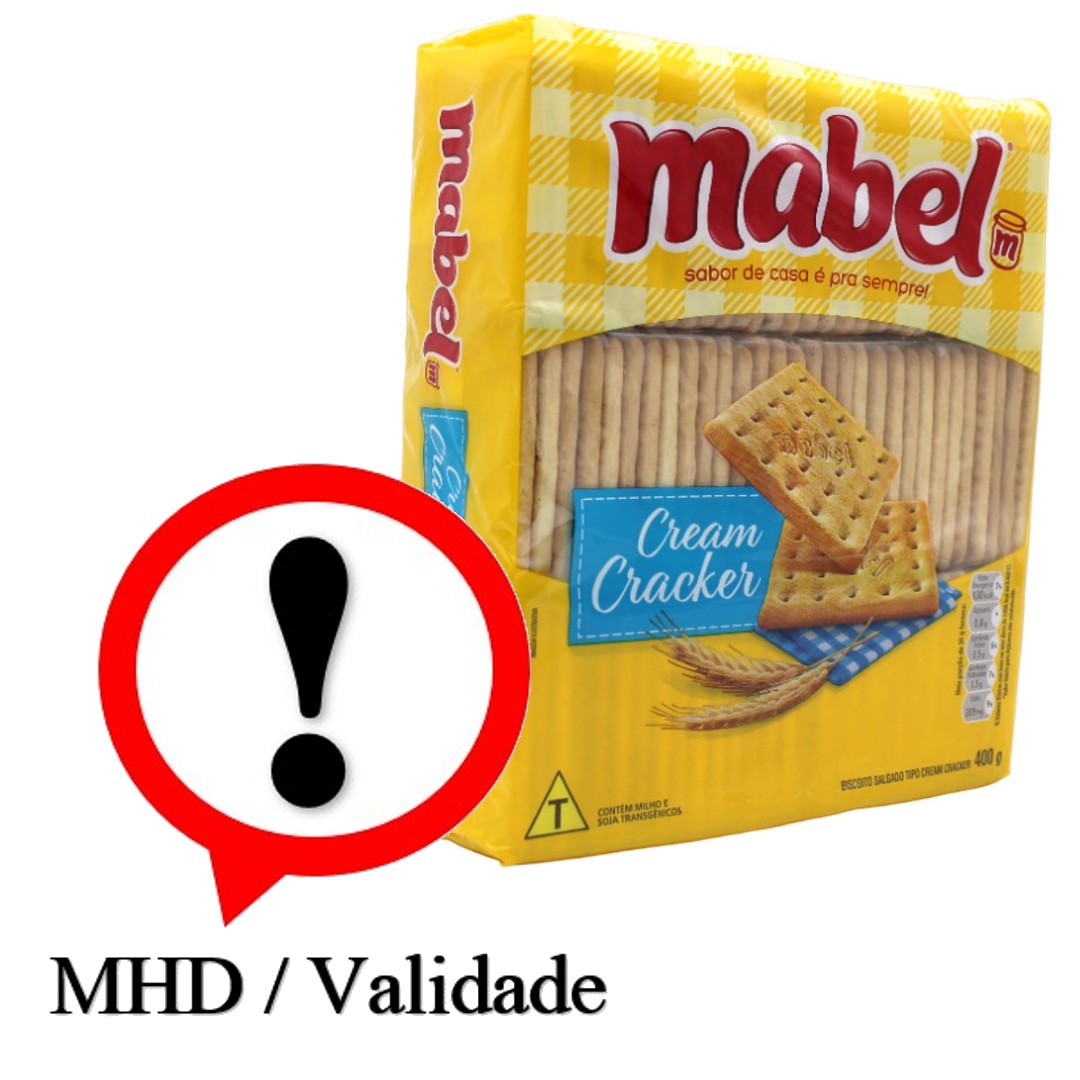Bolacha Cracker, Cracker Weizenkeks, Mabel, 300g