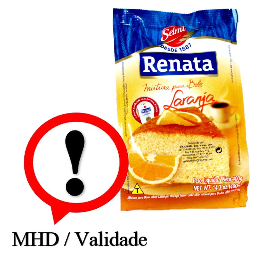 Bolo Laranja, Backmischung Kuchen Orangengeschmack, Renata, 400g