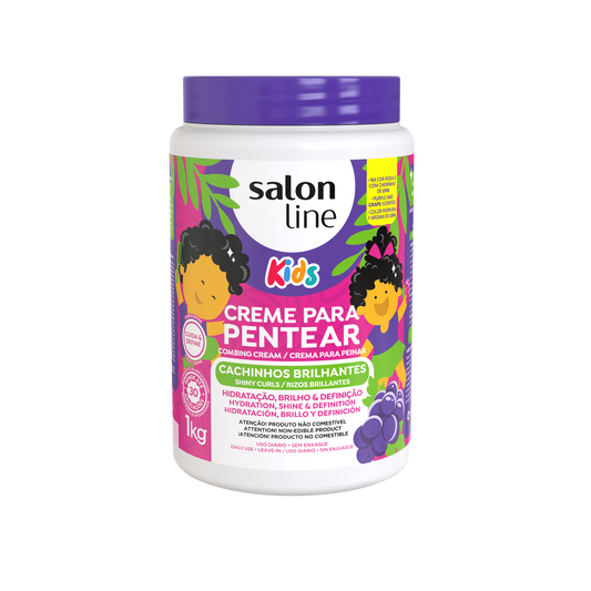 Kids Cachinhos Brilhantes Creme Pentear, Kämmcreme, Salon Line, 1kg