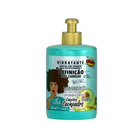 Creme Pentear Fortalecimento e Definicao, Kämmcreme, Gota Dourada, 320ml