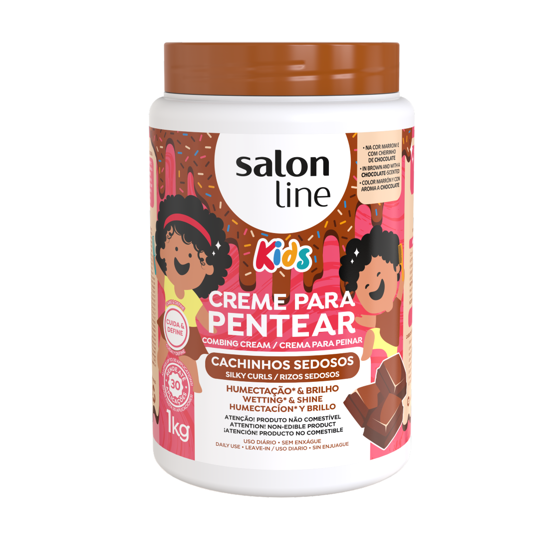 Kids Cachinhos Sedosos Creme Pentear, Kämmcreme, Salon Line, 1kg