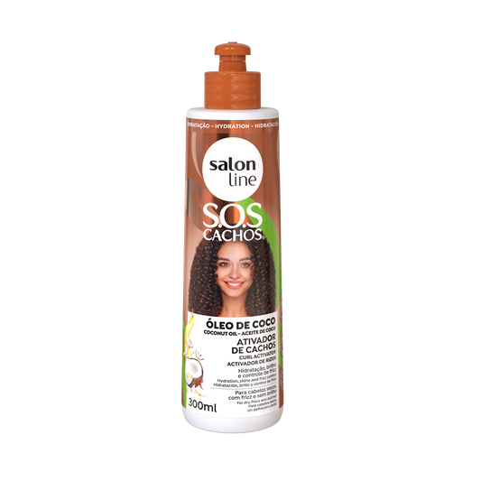 SOS Cachos Coco Ativador, Haarcreme, Salon Line, 300ml