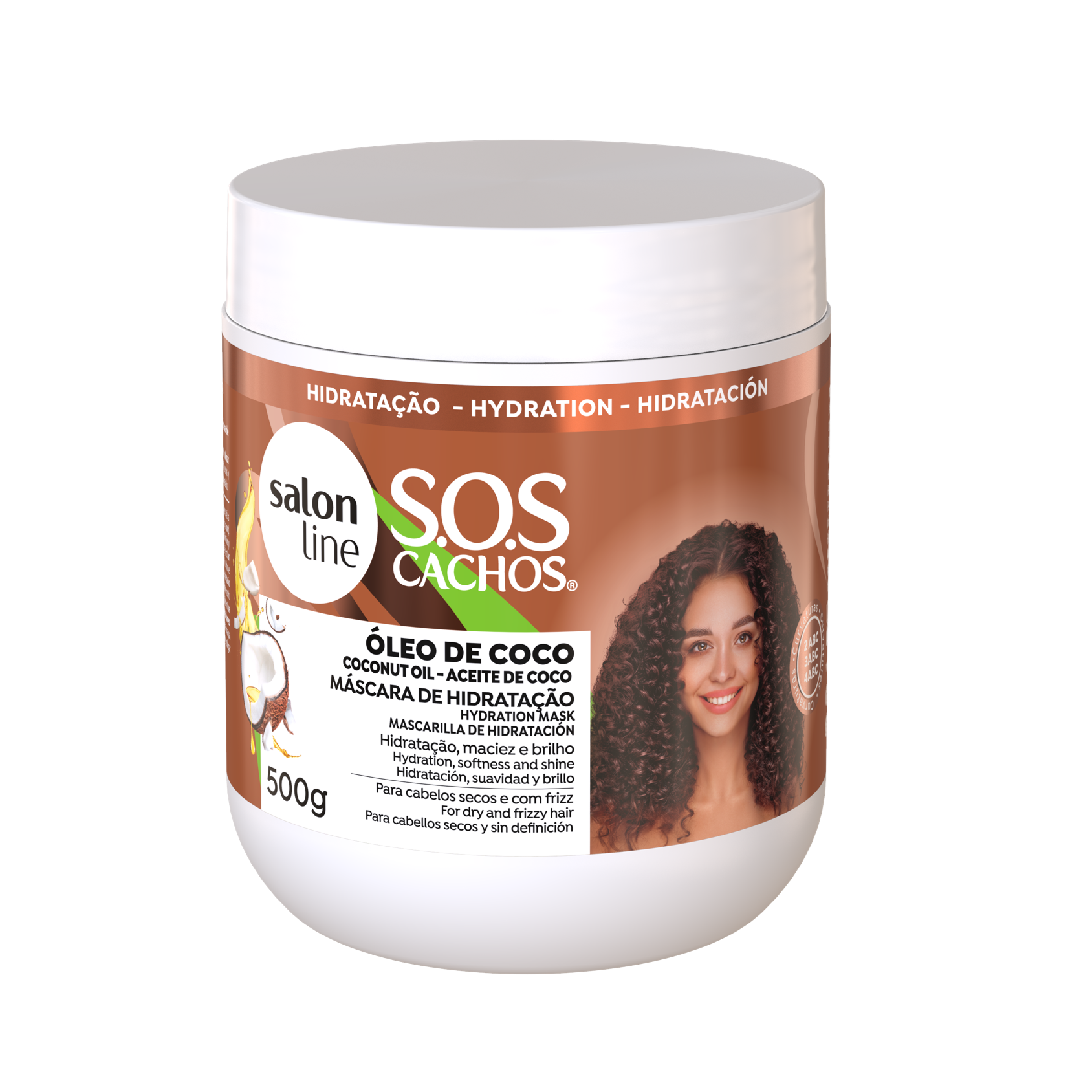 SOS Cacho Mascara Coco, Haarmaske, Salon Line, 500g