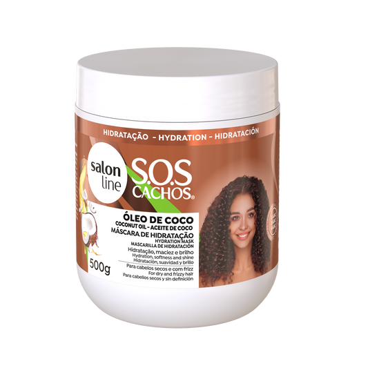 SOS Cacho Mascara Coco, Haarmaske, Salon Line, 500g