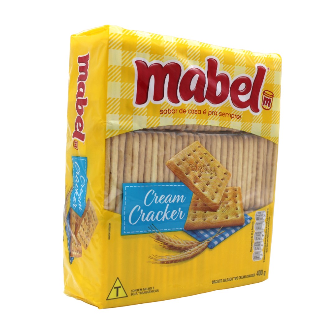Bolacha Cracker, Cracker Weizenkeks, Mabel, 400g
