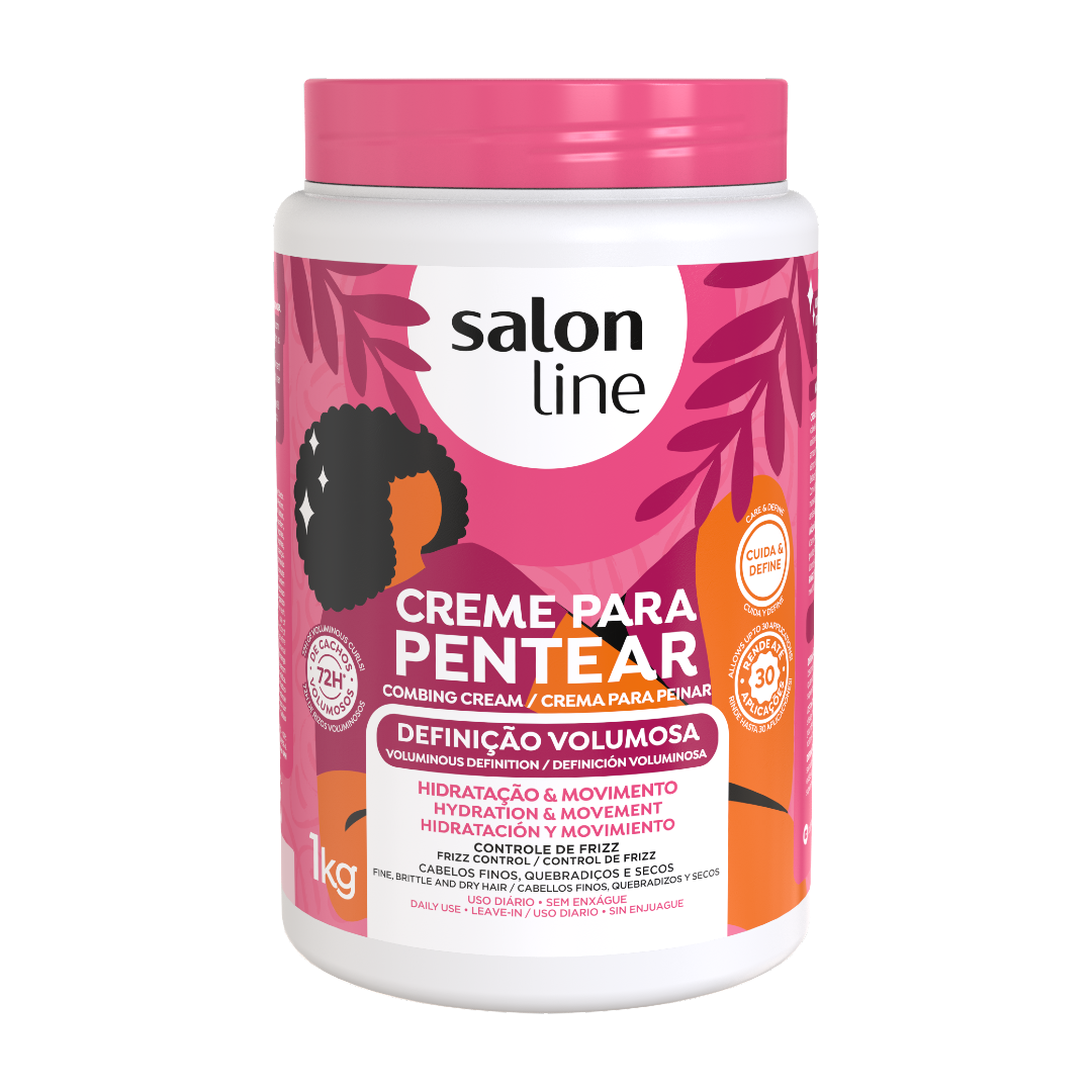 Definição Volumosa Creme Pentear, Kämmcreme, Salon Line, 1kg