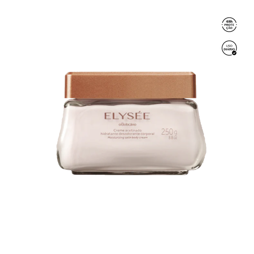 Elysee Creme Hidratante Acetinado, Körpercreme, Boticario, 250g