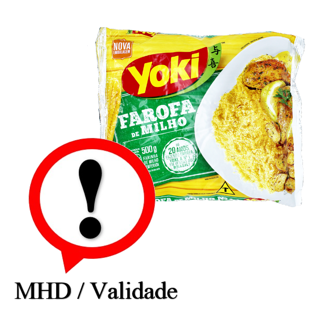 Farofa Milho, Gewürztes Maismehl, Yoki, 400g