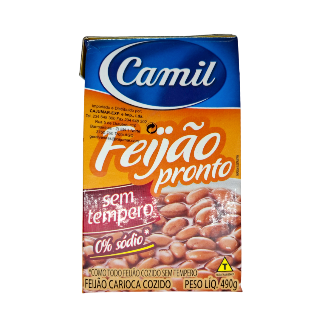 Bohnen Carioca, Feijao Cozido, Camil 490g
