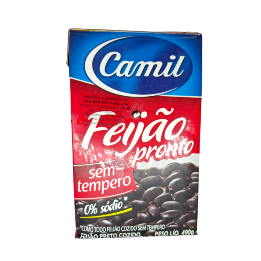 Feijao preto Cozido, Schwarze Bohnen, Camil 490g