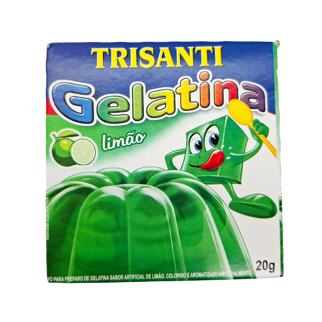 Gelatina de Limao, Wackelpudding Limettengeschmack, Trisanti 20g