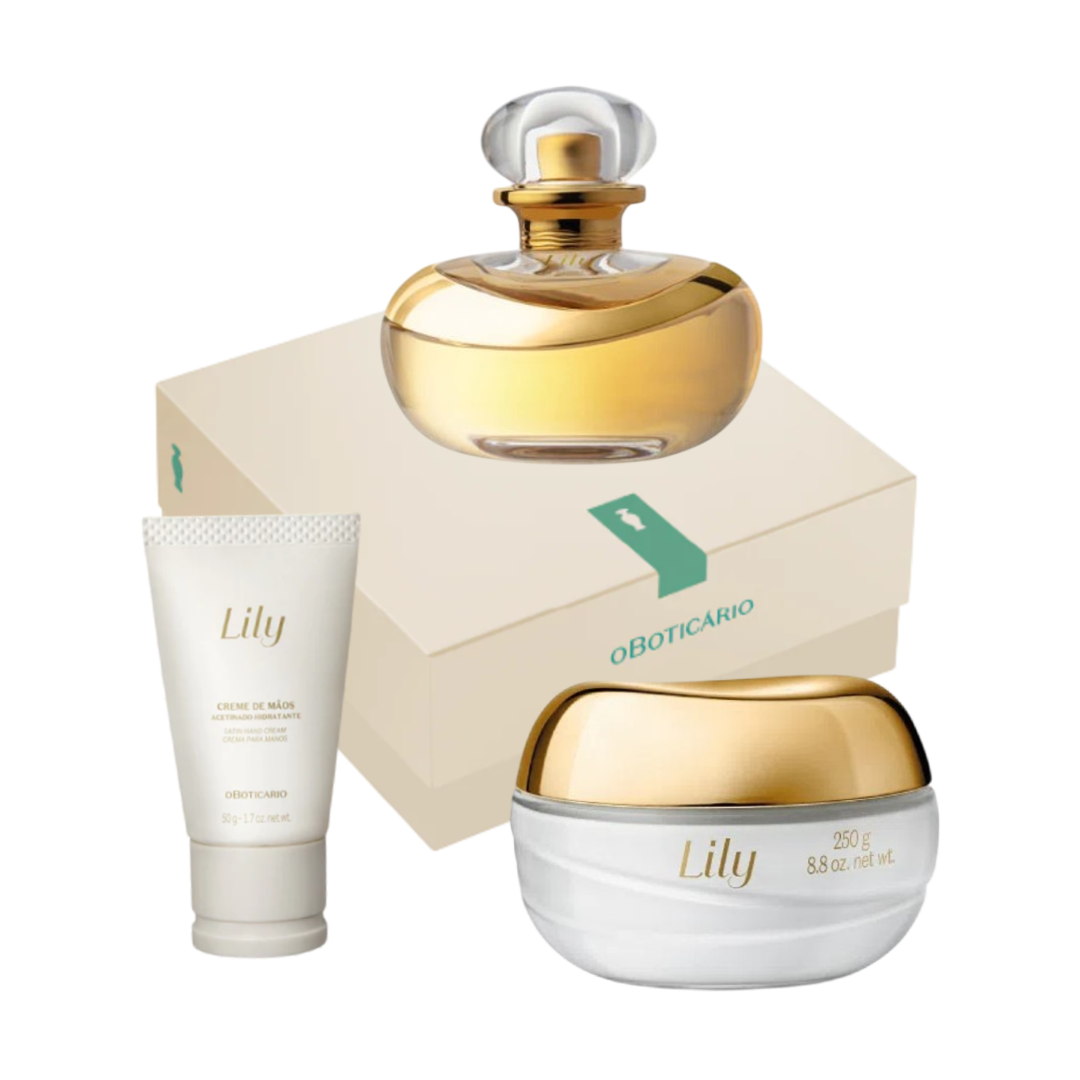 Kit Lily, Geschenkset Körper- Handcreme und Parfum, Boticario