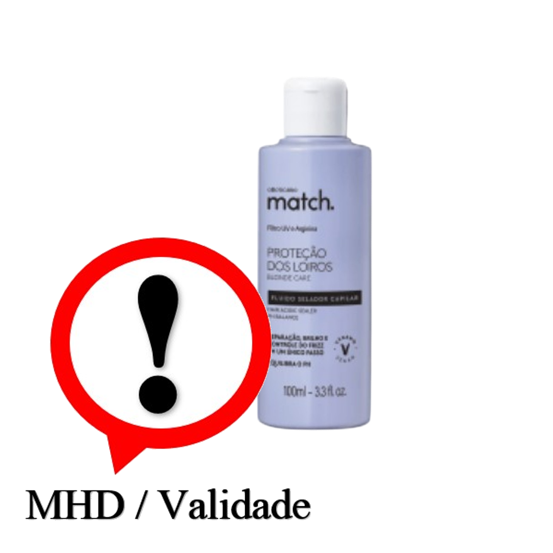 Match Selador Protecao dos Loiros, Versiegelung blondes Haar, Boticário, 100ml