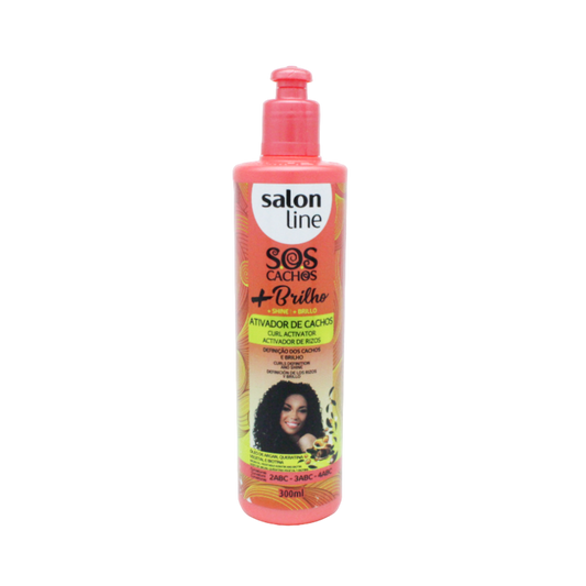 SOS Cachos mais Brilho Ativador, Haarcreme, Salon Line, 300ml