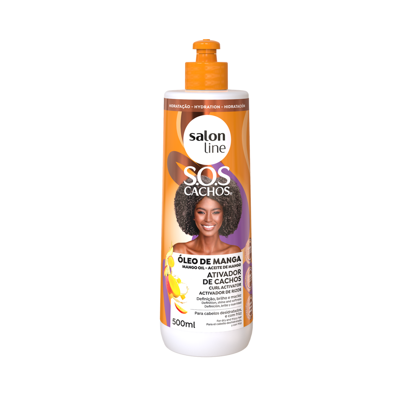 Cachos Oleo de Manga Ativador, Haarcreme, Salon Line