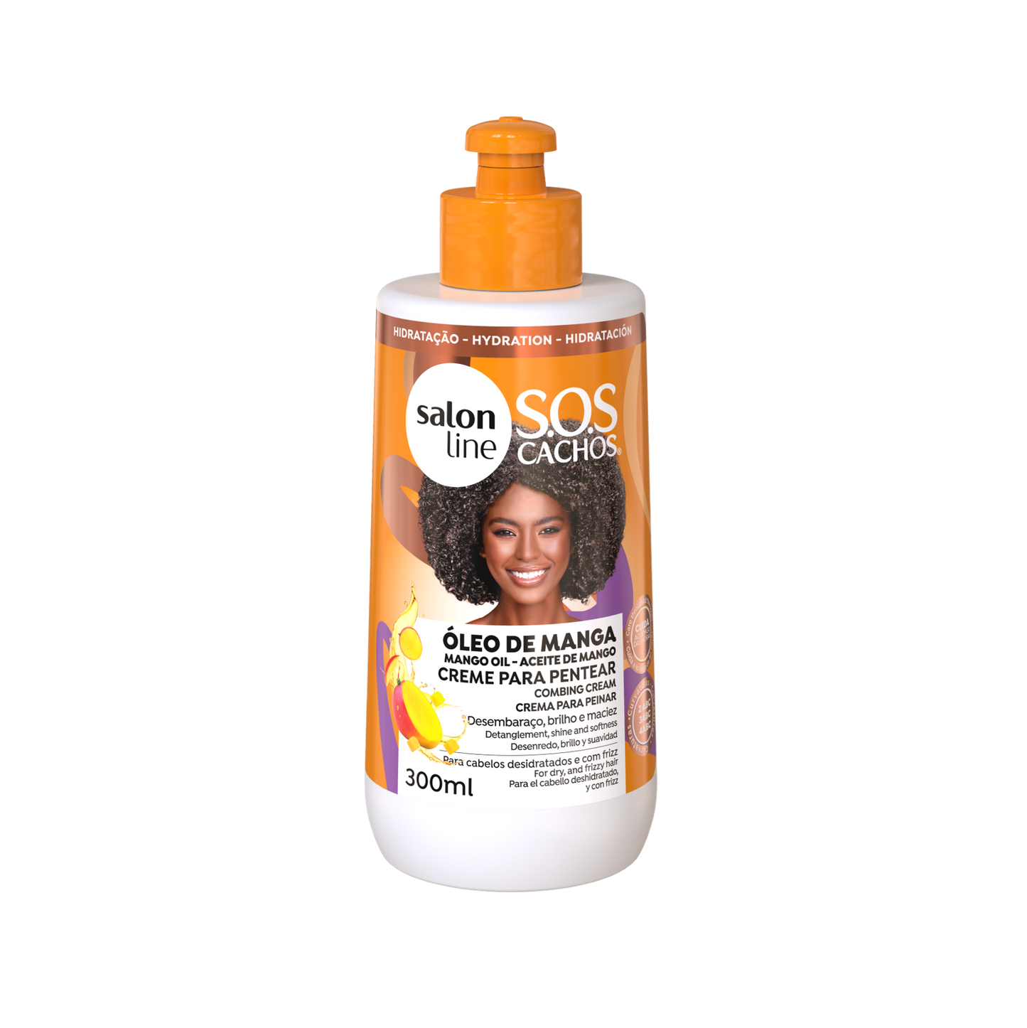 SOS Oleo de Manga Creme Pentear, Haarcreme, Salon Line, 300ml