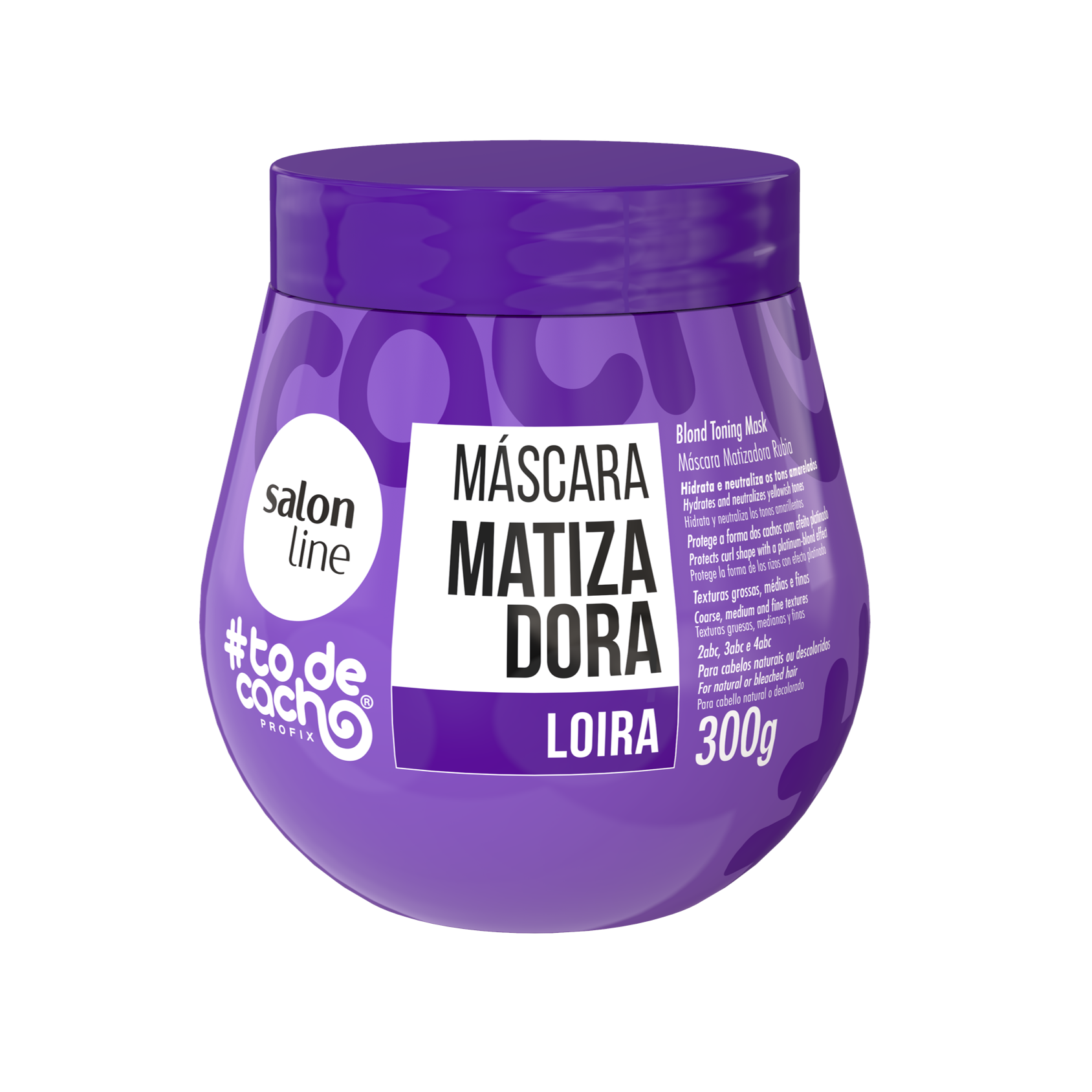 #todecacho Mascara Matizadora Loira, Blond-Tönungsmaske, Salon Line, 300g