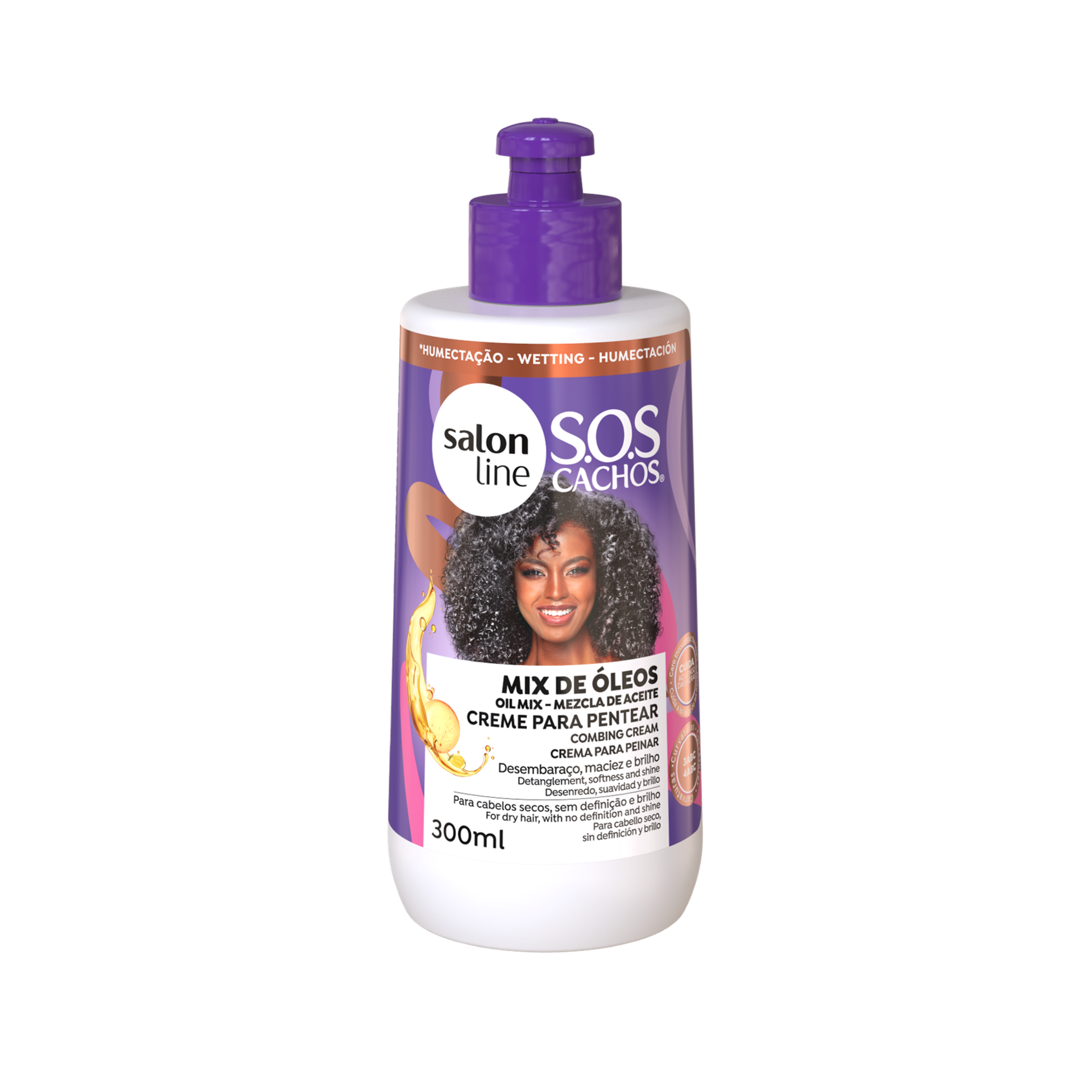 SOS Mix Oleos Nutritivo Creme Pentear, Haarcreme, Salon Line