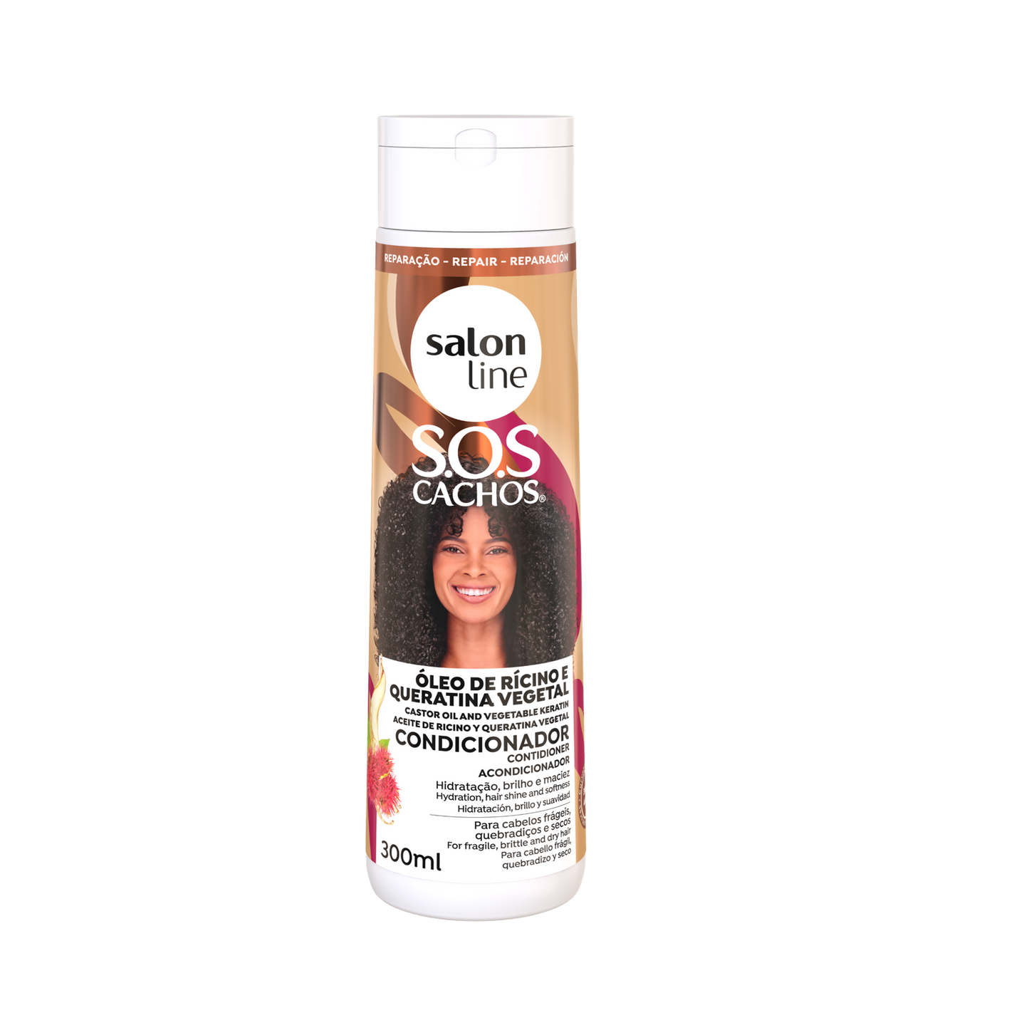 SOS Cachos Ricino Condicionador, Spülung, Salon Line, 300ml
