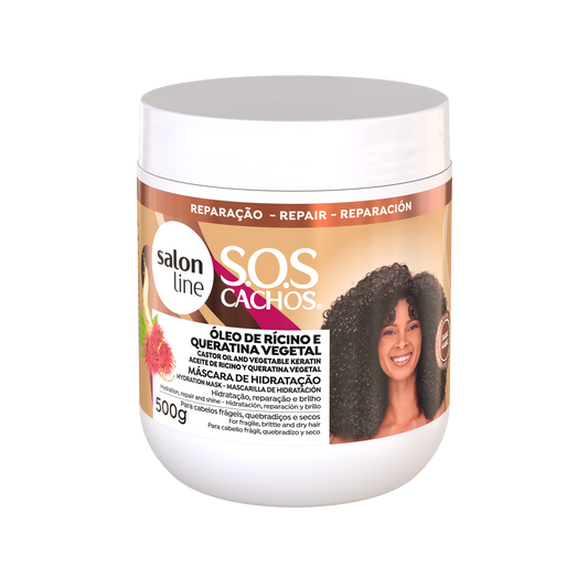 SOS Cachos Rícino Máscara, Haarmaske, Salon Line, 500g
