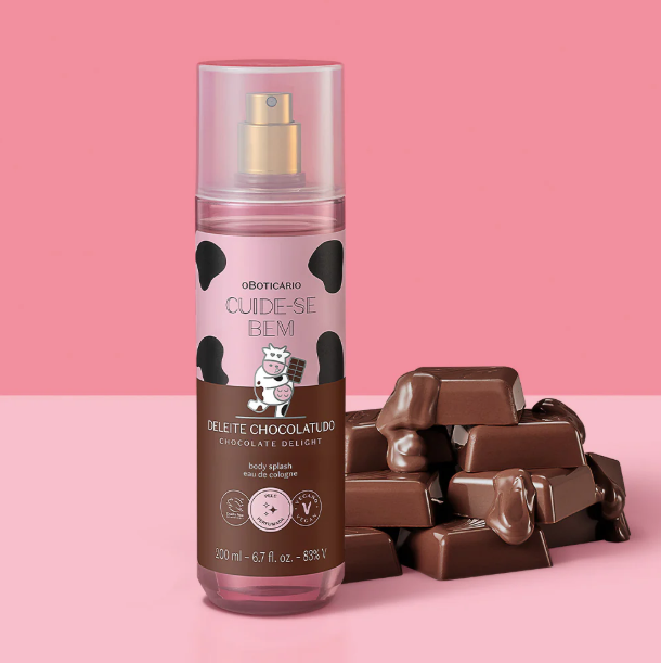 Cuide-se Bem Body Splash Deleite Schocolatudo, Körpersplash, Boticário 200ml