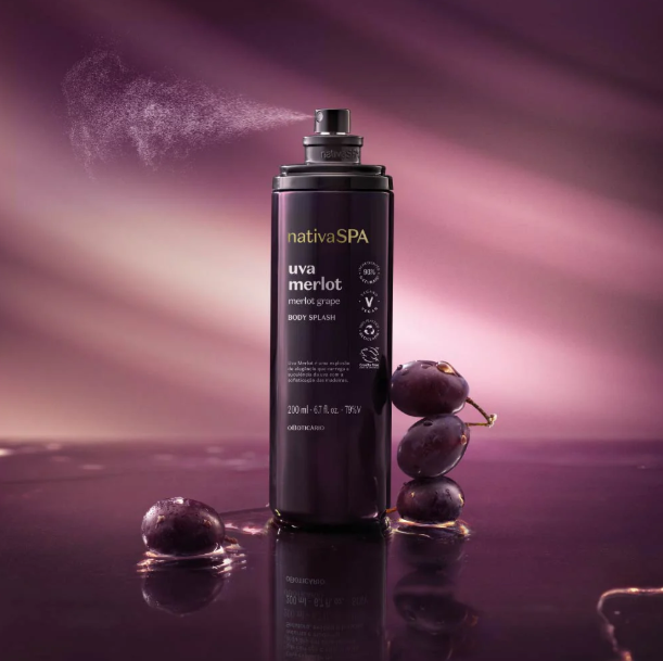 NSPA Uva Merlot Body Splash, Boticario 200ml