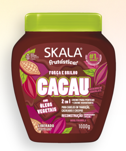Cacau Creme de Cabelo, Creme für lockiges Haar, Skala 1kg