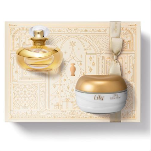 Kit Lily Creme ou Sabonete e Perfume, Geschenkset, Boticario