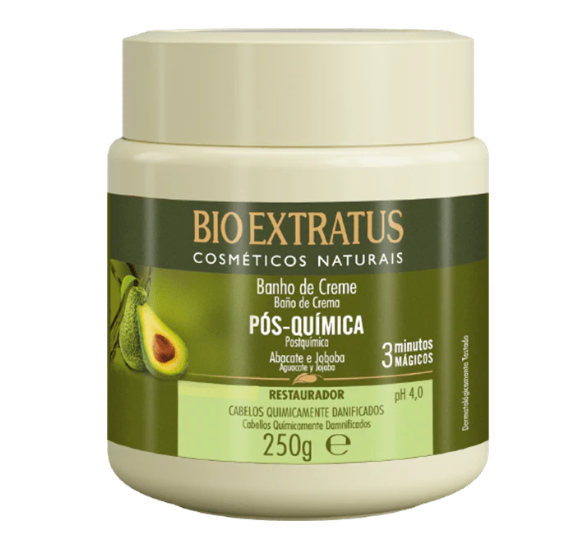 Pós Quimica Banho de Creme, Haarcreme, Bio Extratus, 250g