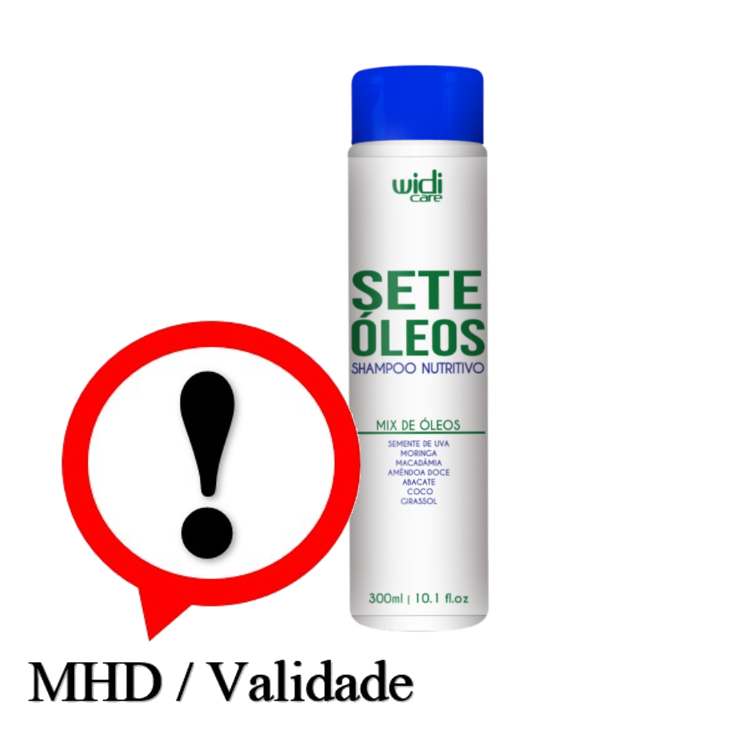 Sete Oleos Shampoo Nutritivo, Widi Care, 300ml