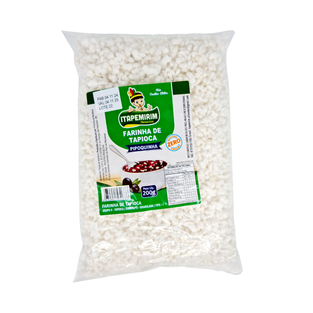 Farinha Tapioca Pipoquinha, Tapiokamehl, Itapemirim, 200g