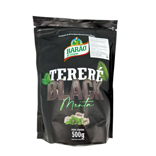 Tereré Hortela Black, Mate-Tee Minze Black, Barão de Cotegipe, 500g