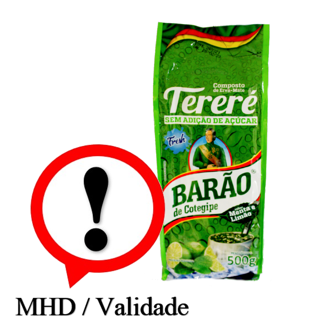 Erva Mate Limao Hortela, Tereré, Mate Tee Minze Limette, Barão de Cotegipe, 500g