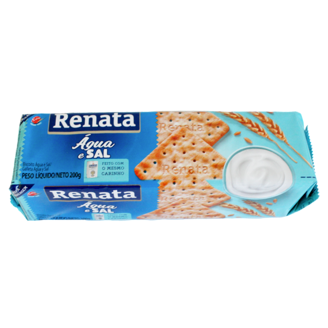 Biscoito Agua e Sal, Keks, galletitas, Renata, 170g
