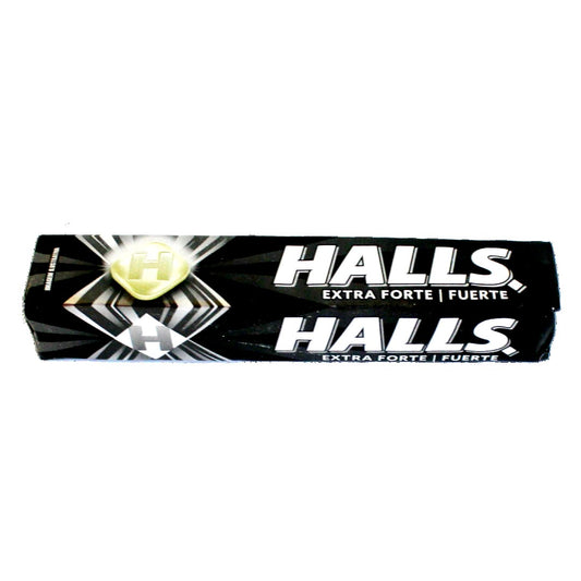 Bala Menta preta, Bonbon Extra starker Geschmack, Halls, 27,5g latin-flavour latin-flavour Süßigkeiten