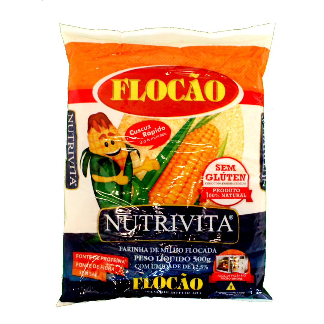 Flocão Milho, Maismehlflocken, Nutritiva 500g