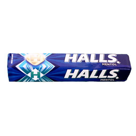 Bala Menta azul, Bonbons Menthol Geschmack, Halls, 28g