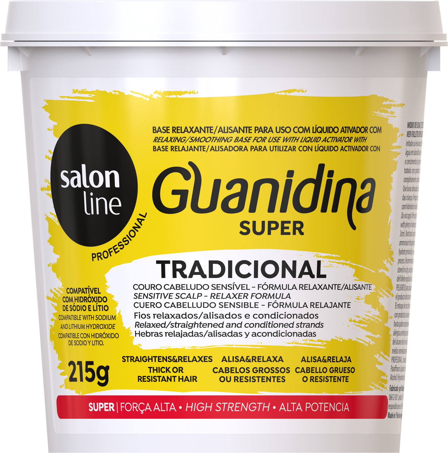Guanidina Regular Alisa e Relaxa, reduziert Haarlocken, Salon Line 218gr