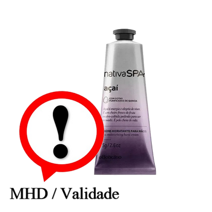 NSPA Creme Maos Acai, Handcreme, Boticario, 75g