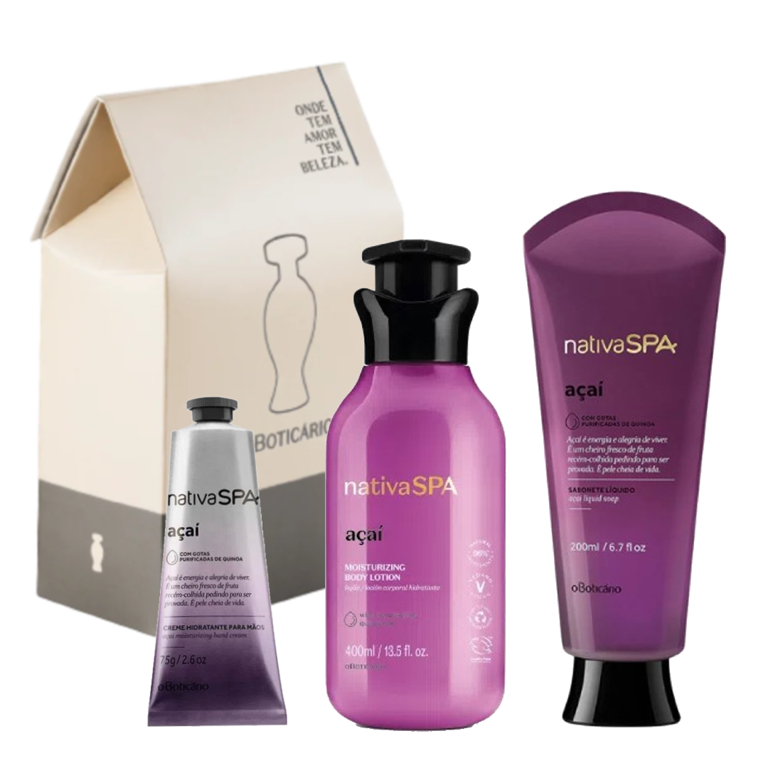 Kit NSPA Açaí, Hautpflege-Set, Boticário