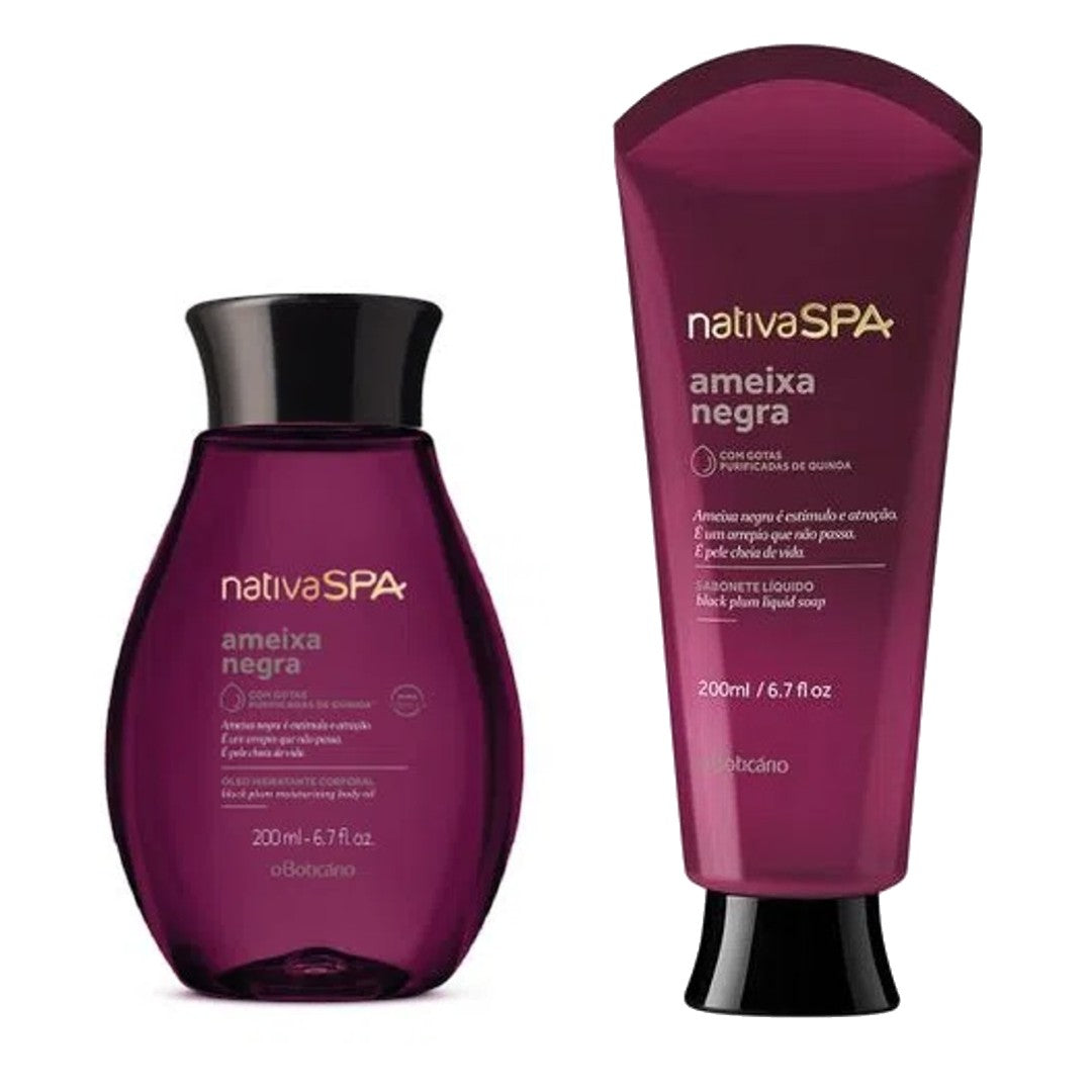 Kit 3 NSPA Ameixa Negra, Set NSPA schwarze Pflaume, Boticario