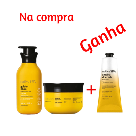 Kit NSPA Ameixa Dourada, Set goldene Pflaume, Boticário