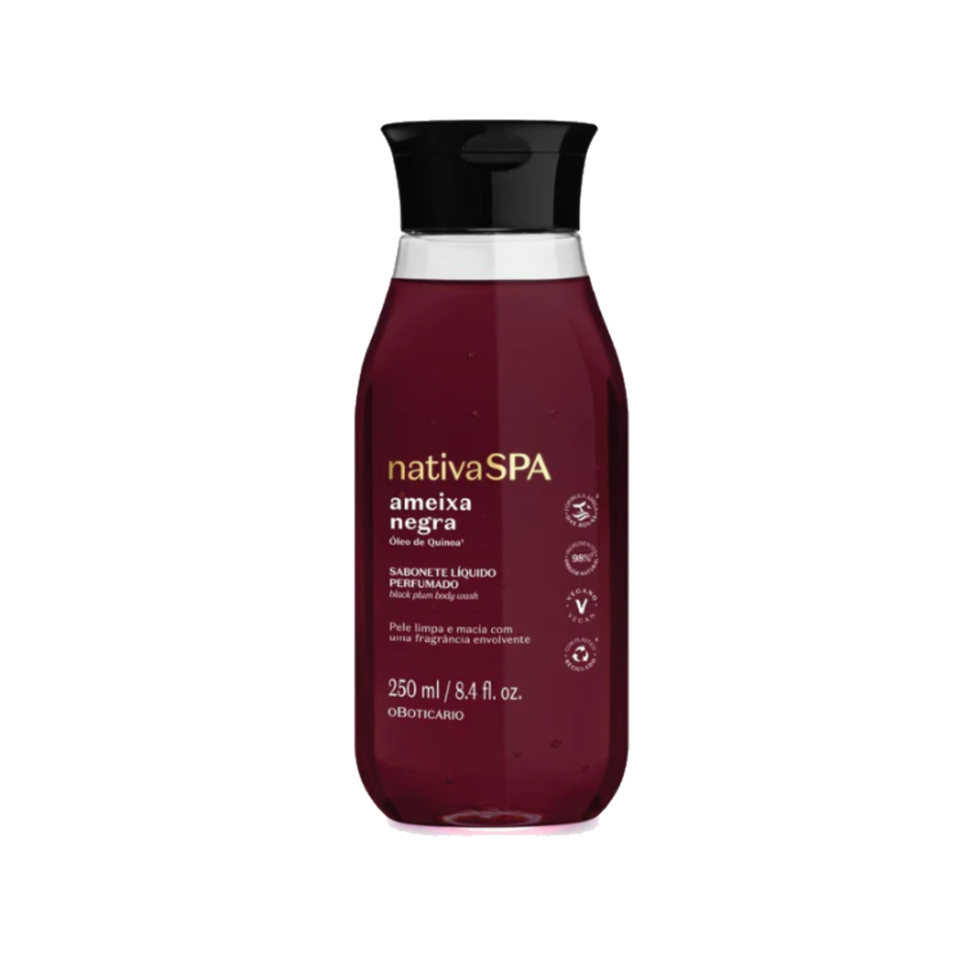 NSPA Sabonete Líq Ameixa Negra, Seife, Boticário, 200ml