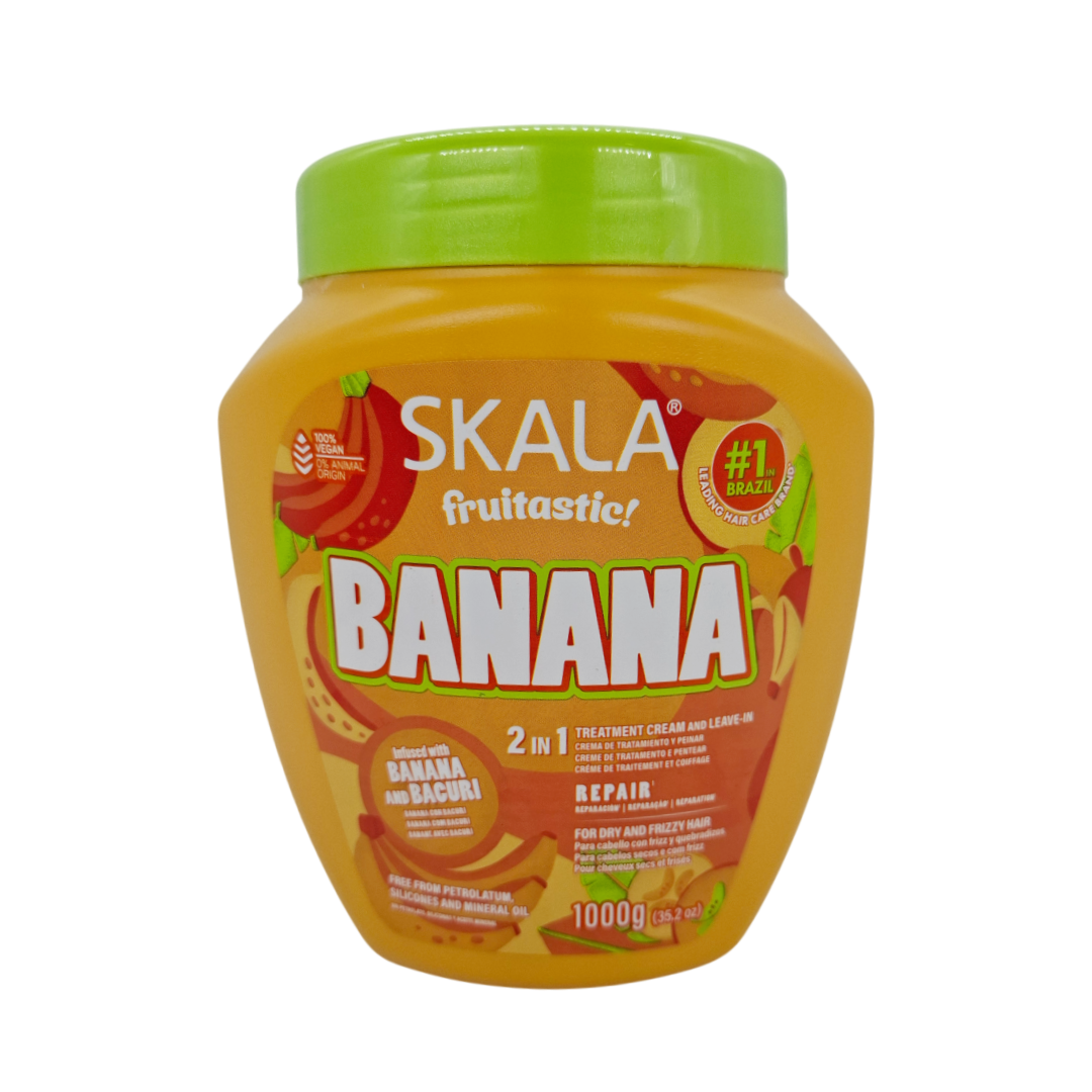 Banana Creme de Tratamento para Cabelo, Creme für lockiges Haar, Skala 1kg