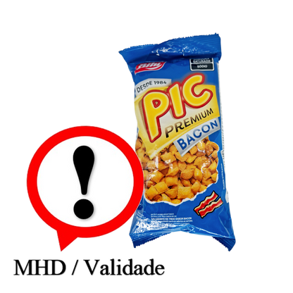 Salgadinho de Trigo sabor Bacon, Weizensnack mit Speckgeschmack, Bilu 40g