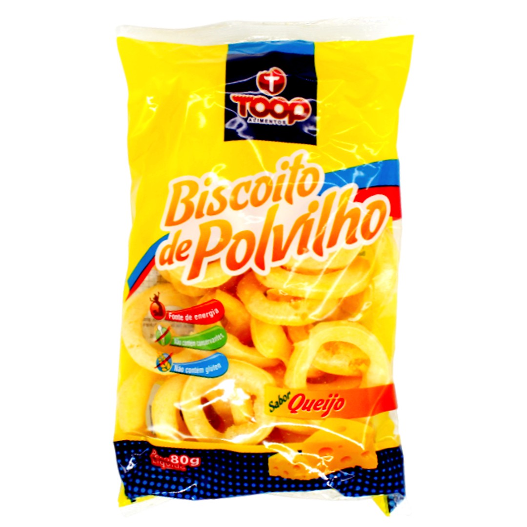 Biscoito Polvilho Queijo, Maniok Chips Käse, TOOP, 100g