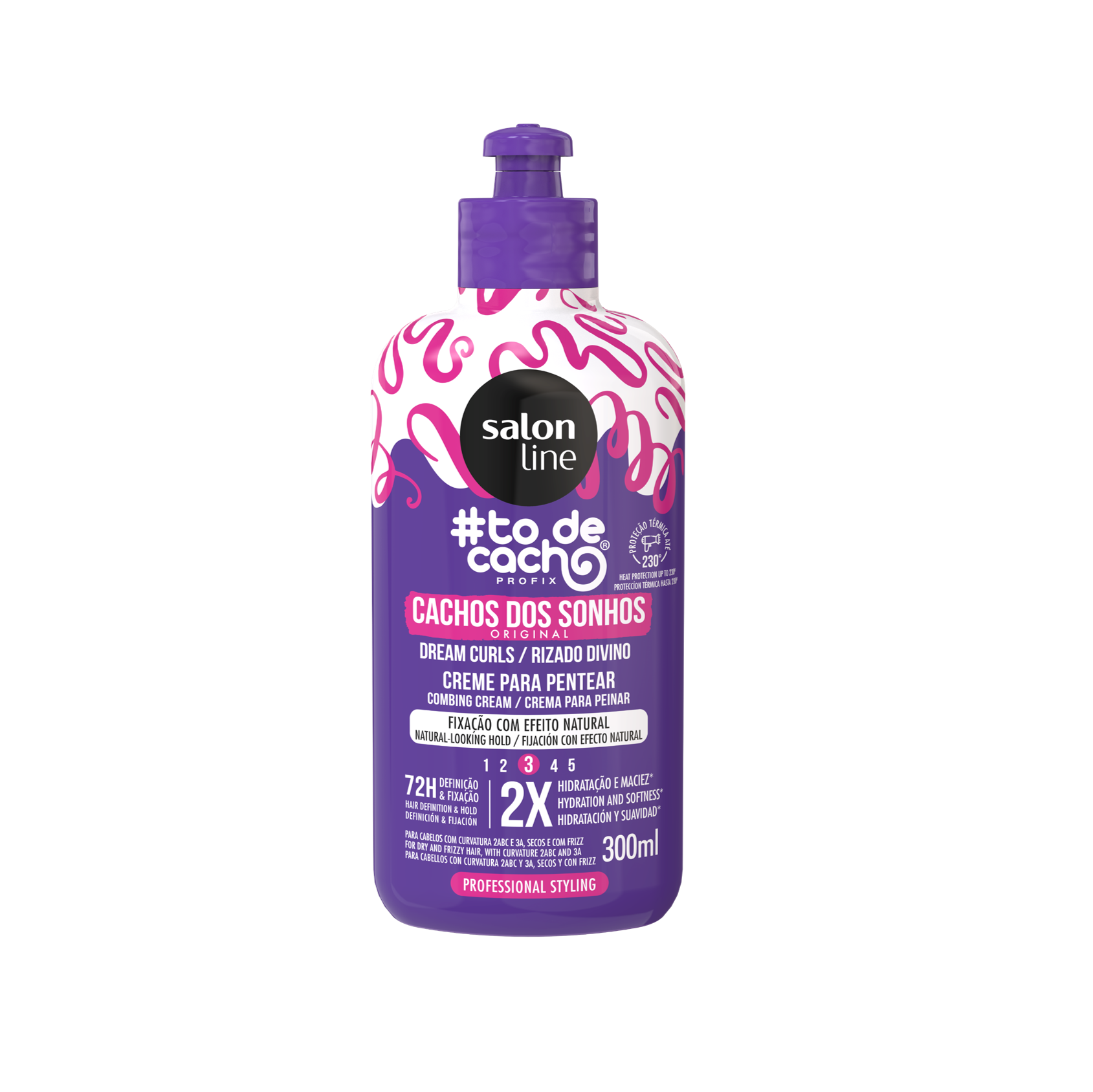 Cachos dos Sonhos Creme Pentear, Kämmcreme, Salon Line, 300ml